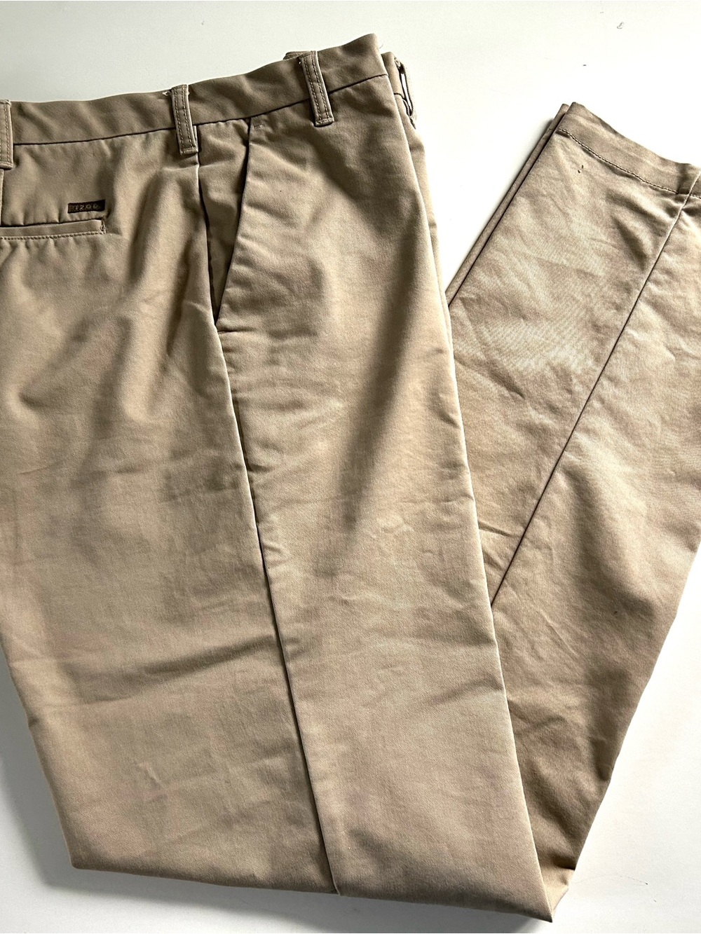 Izod Men’s Khaki Tan Chino Pants, SZ 38x36, NWOT - W-B